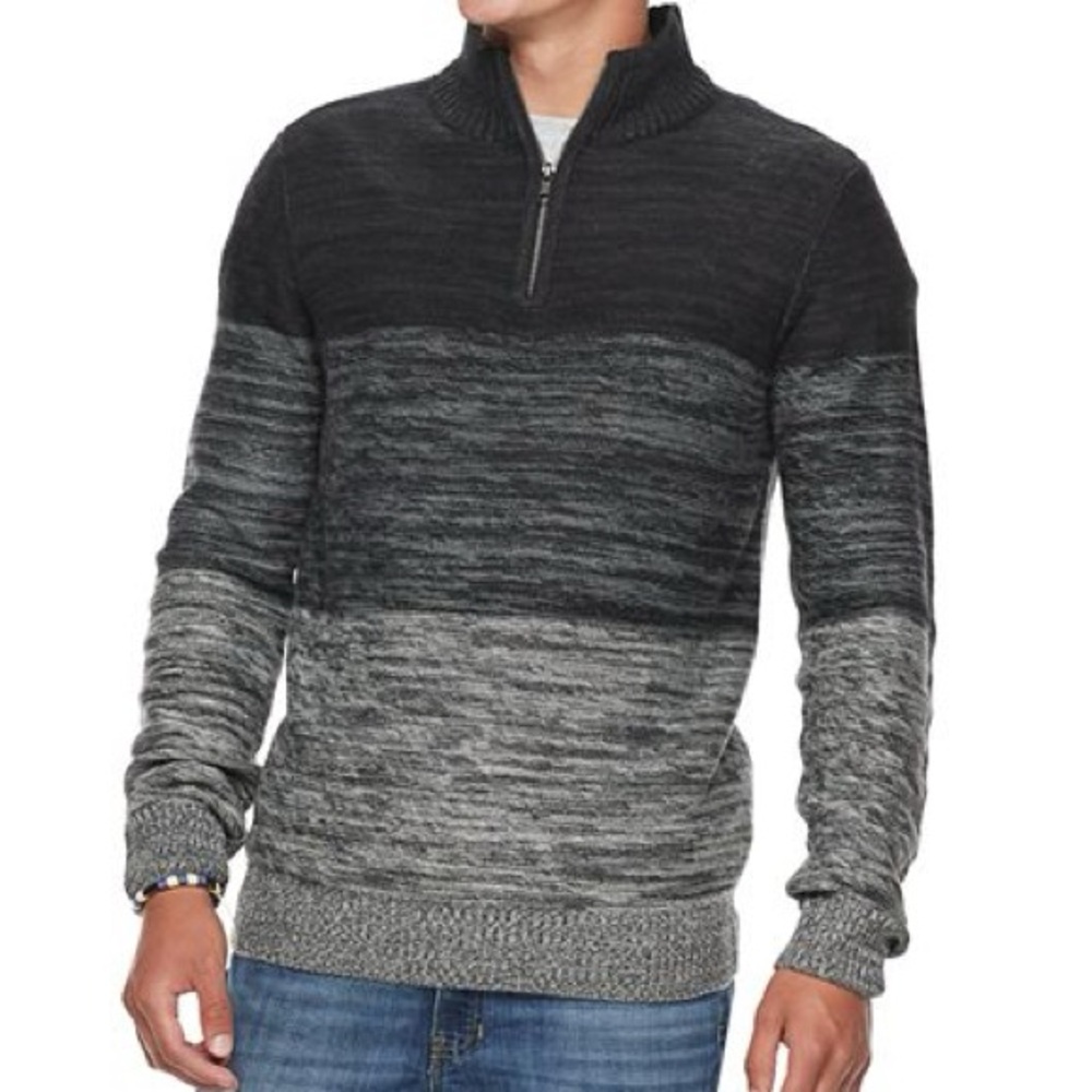 Urban Pipeline Men's Textured Quarter-Zip Sweater